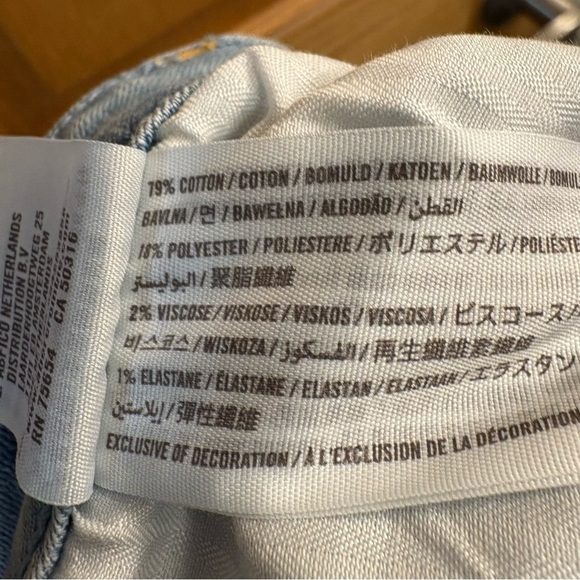 Hollister Jeans Women's Size 3R 26X30 High Rise Super Skinny Stretch Light Wash - Picture 6 of 6